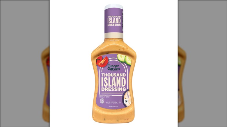 Tuscan Garden Thousand Island Dressing at Aldi on a white background.