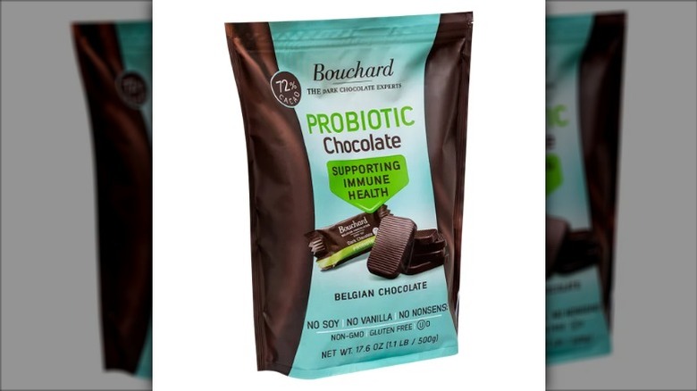 a bag of Bouchard probiotic chocolates