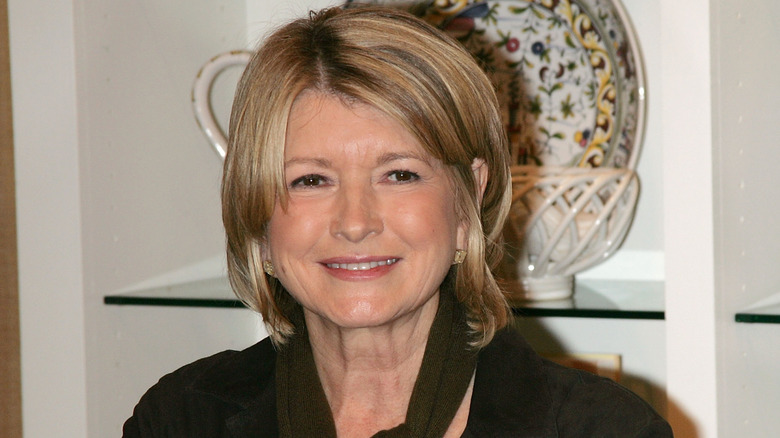 Martha Stewart smiling at book signing