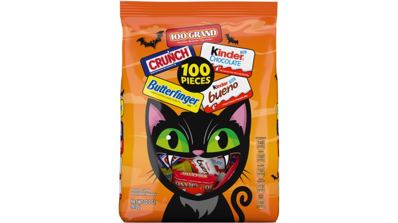 Product image of Minis Assorted Halloween Candy Bag on a white background.