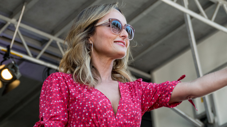 Giada De Laurentiis standing on a stage