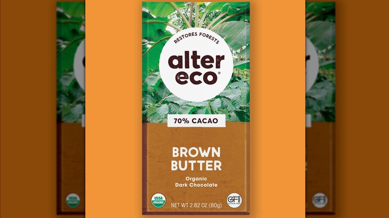 Alter Eco brown butter organic dark chocolate bar