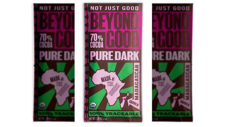Beyond Good single-origin pure dark chocolate bar