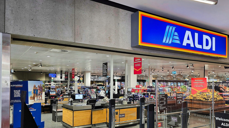 Entrance to an Aldi