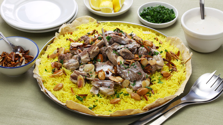 Jordanian lamb mansaf