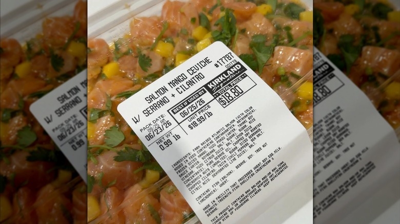 Salmon Mango Ceviche with Serrano and Cilantro