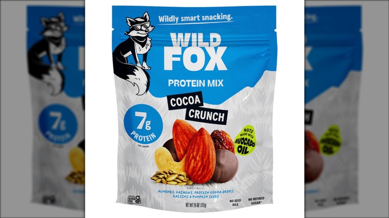 Wild Fox Foods Cocoa Crunch Protein Mix on a white background.