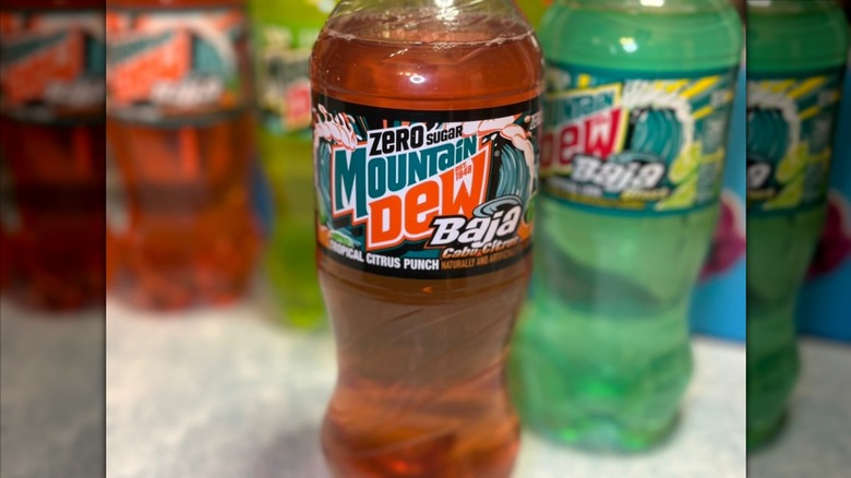 Zero Sugar Mountain Dew Baja Cabo Citrus 20 oz bottle