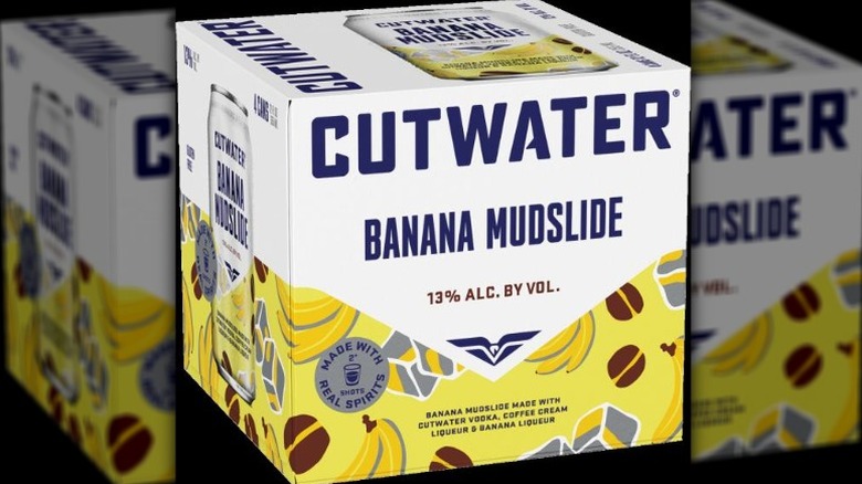 four-pack of Cutwater Banana Mudslide cans