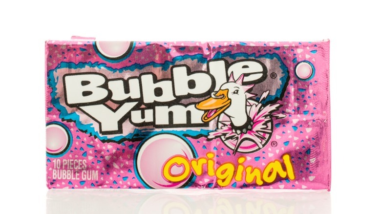 A pack of Bubble Yum gum.