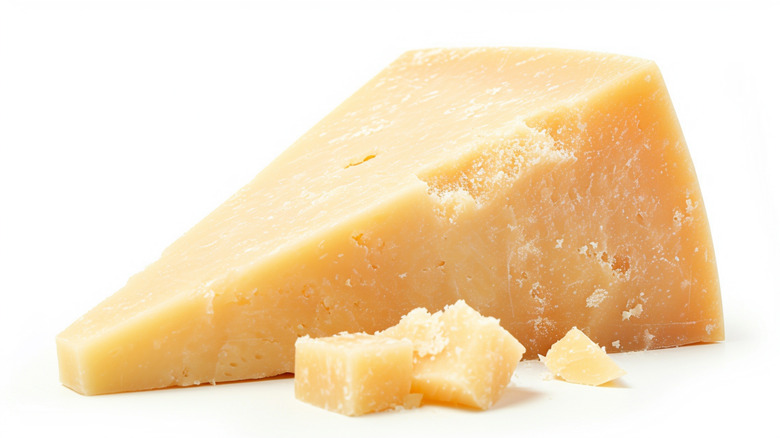 Parmigiano-Reggiano cheese wedge