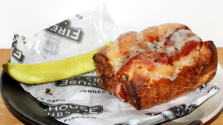 A photo of Firehouse Subs' Sweet and Spicy Meatball sandwich