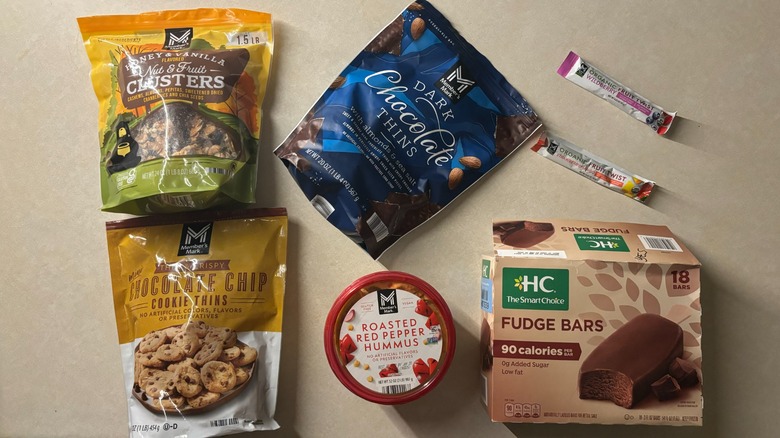 Sam's Club snack packages on counter