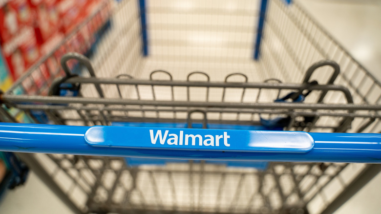 Walmart shopping cart handle