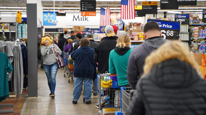 Crowded Walmart