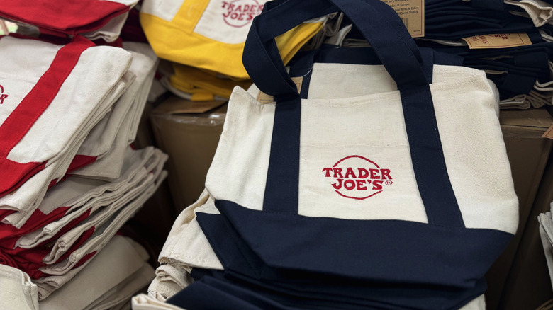 Trader Joe's canvas shopping bags