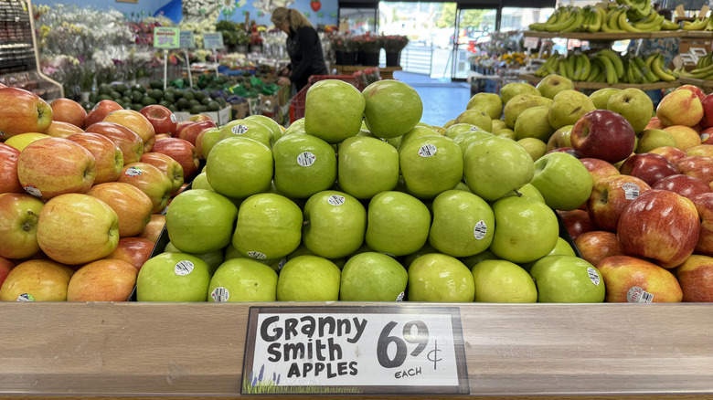 Apples on display in produce section at Trader Joe's