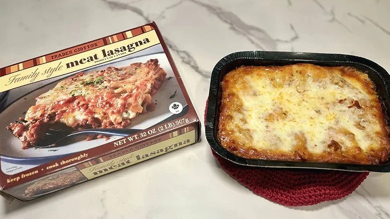 Trader Joe's Family Style Meat Lasagna.