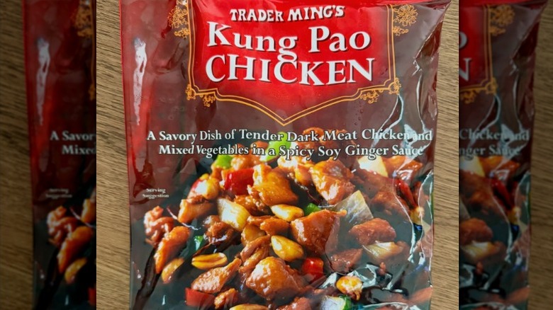 A bag of Trader Joe's Kung Pao Chicken.