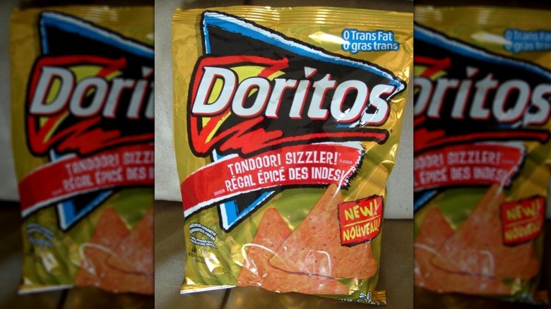 Gold bag of Tandoori flavor Doritos