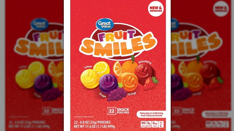 Great Value Fruit Smiles Snacks