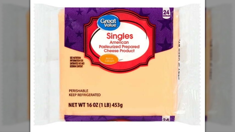 Great Value Singles American Pasteurized Prepared Cheese Product
