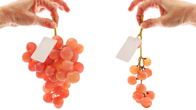 a downsized bunch of grapes