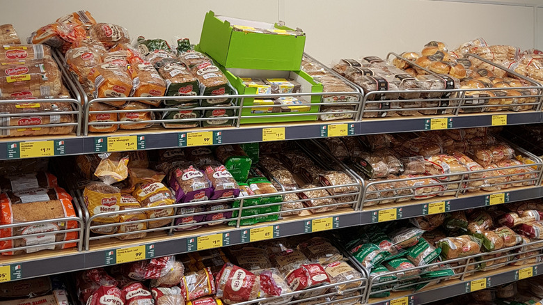 a selection of prepared and packaged breads produced at a centralized baking facility