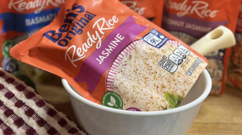 Ben's Original Ready Rice pouch in the Jasmine variety