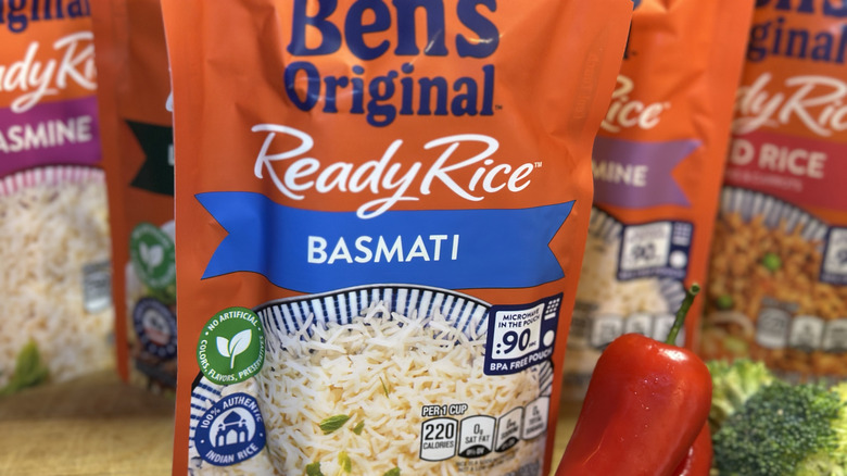 Ben's Original Ready Rice pouch in the Basmati variety