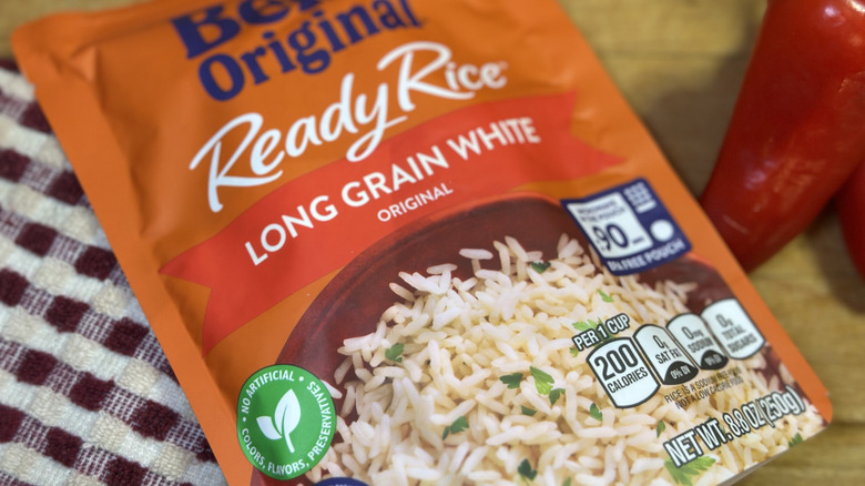 Ben's Original Ready Rice pouch in the Long Grain White variety