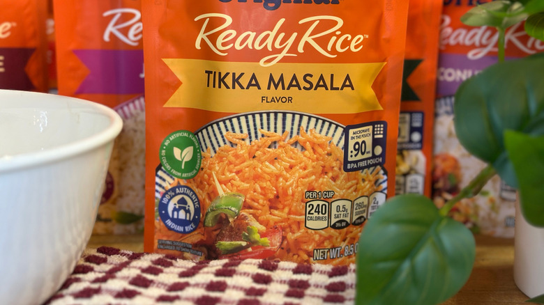Ben's Original Ready Rice pouch in the Tikka Masala variety