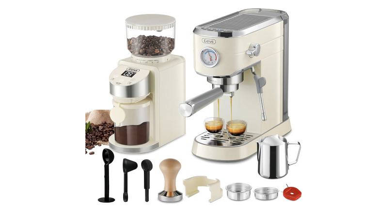 Gevi Super-Automatic Espresso Machine 20 Bar with Grinder