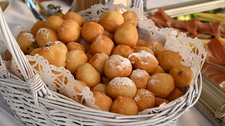 Fritule, little Croatian donuts, are a popular sweet fried bakery in Croatia
