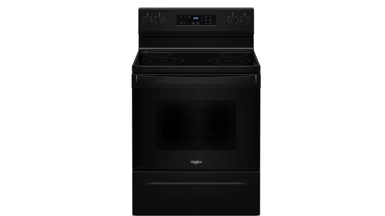 Black Whirlpool Freestanding Electric Range