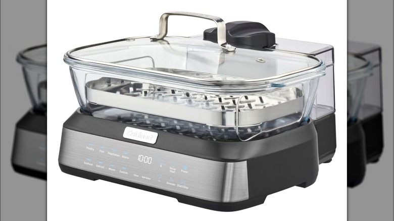 Cuisinart 5.2-quart CookFresh Digital Glass Steamer on white background