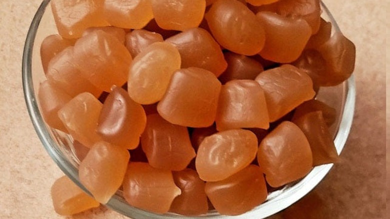 A dish of Candy Raisins