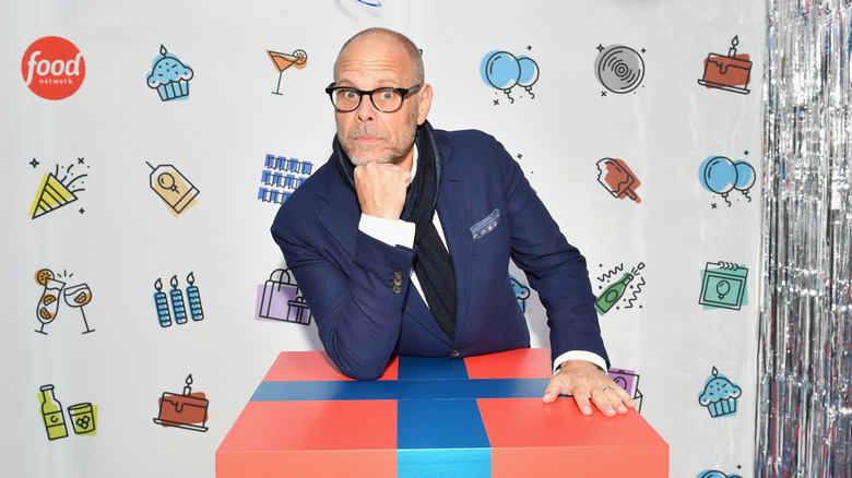 Alton Brown attends the Food Network's rooftop birthday party