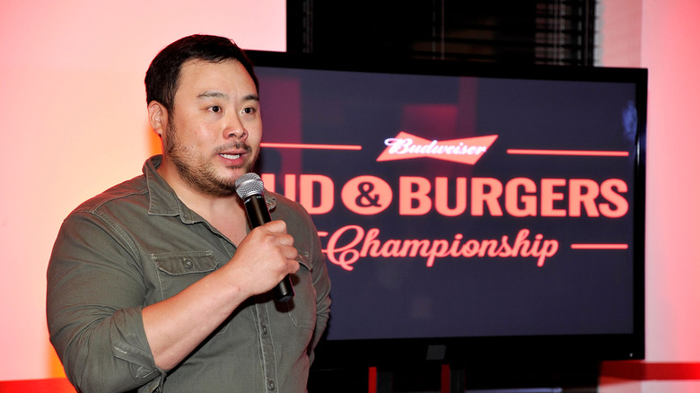 Chef David Chang joined Budweiser at an event