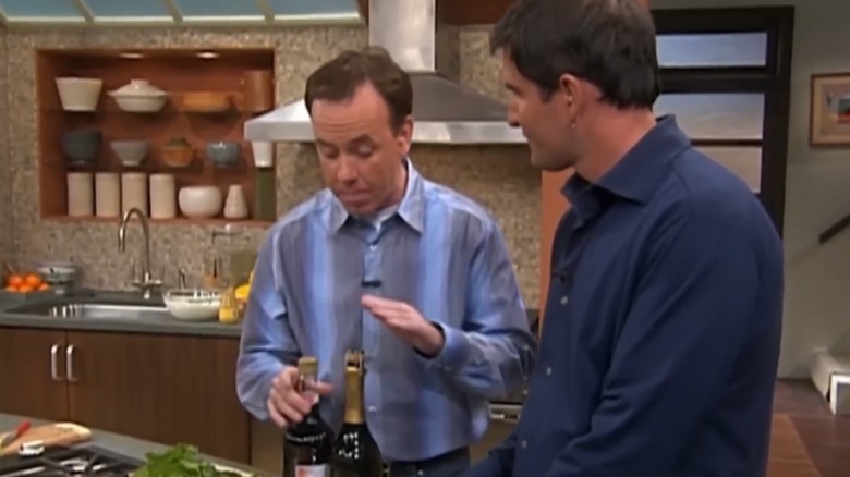 A screen shot from "Party Line with The Hearty Boys," featuring Dan Smith and Steve McDonagh