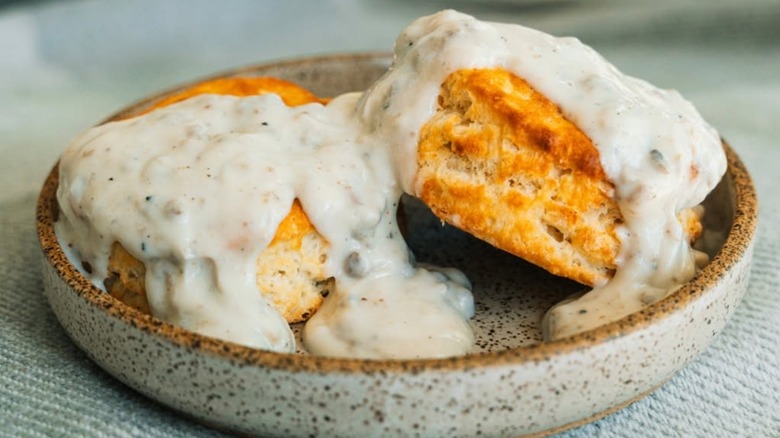 Biscuits and Gravy at Hardee's