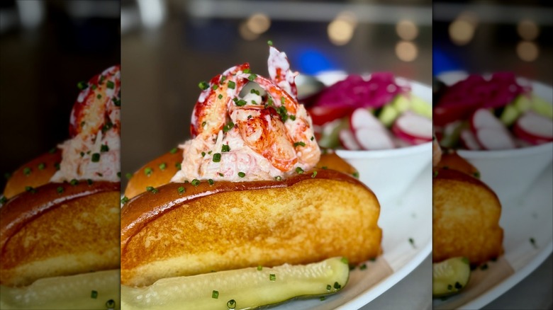 Lobster roll at Slapfish