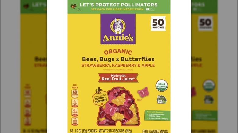 Product photo of Annie's Organic Bees Bugs and Butterflies fruit snacks from Costco