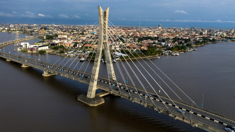 Lekki Ikoyi motor way bridge in Lagos, Nigeria
