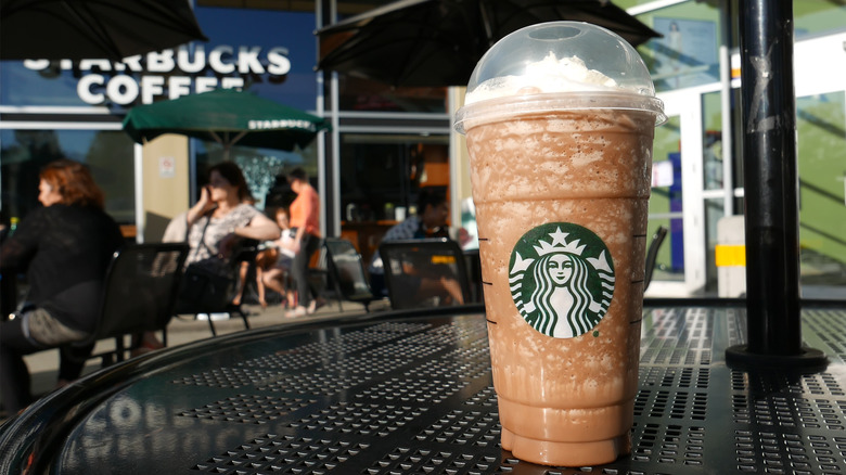 A venti frappuccino from Starbucks
