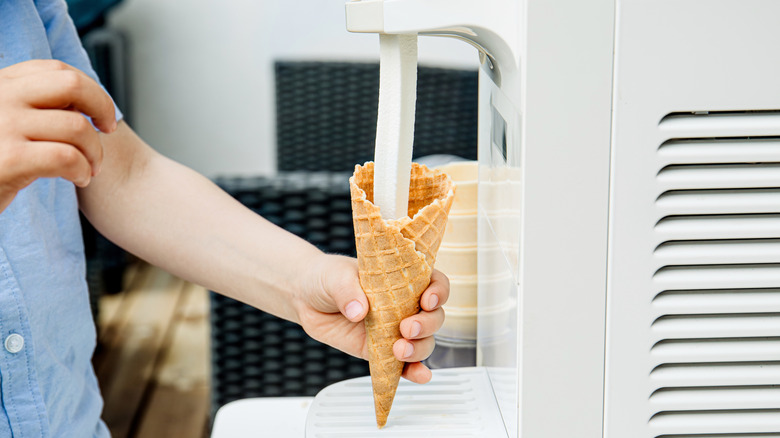 self serve ice cream machine