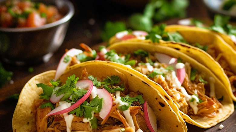 spicy chicken tacos