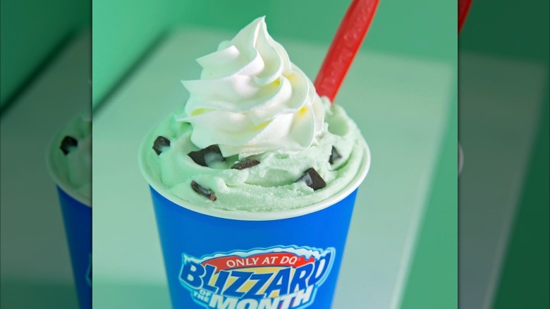 Grasshopper Mousse Pie Blizzard from Dairy Queen