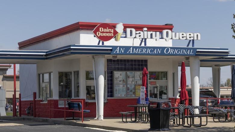 Exterior of  Dairy Queen restaurant