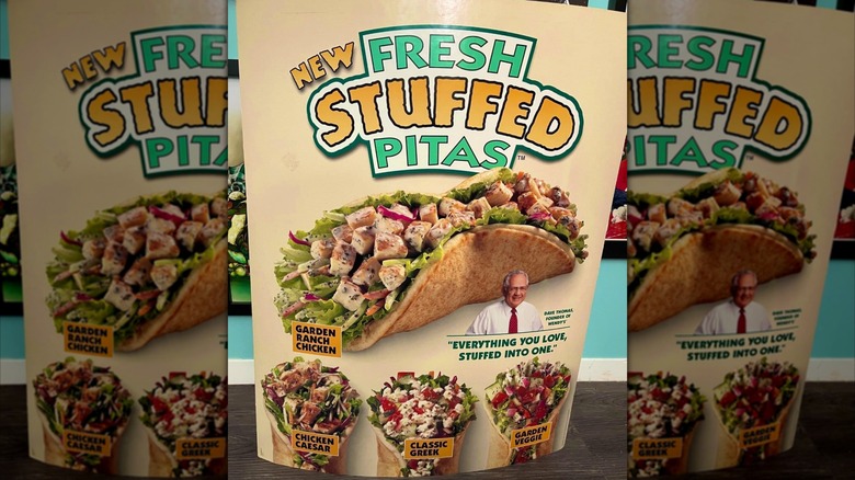 Flyer for Wendy's Fresh Stuffed Pitas